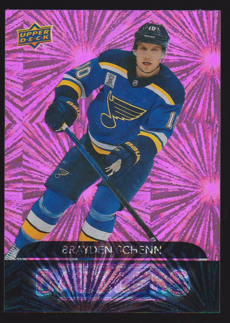 2020-21 Upper Deck Dazzlers Pink #DZ87 Brayden Schenn (image for) 2020-21 Upper Deck Dazzlers Pink #DZ87 Brayden Schenn